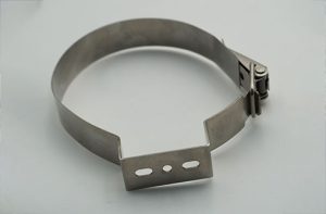 custom stainless steel band clamp with over-center latch