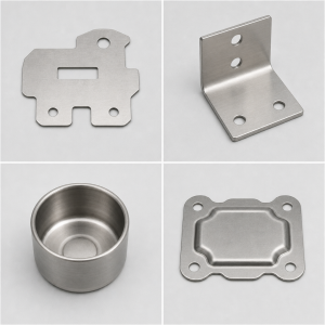 stainless steel stamping operations grid: blanking bending deep drawing coining