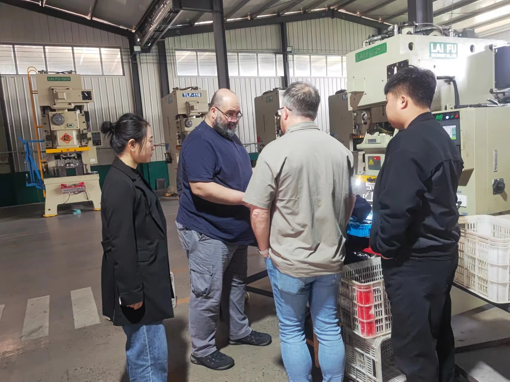 customer visit metal stamping factory